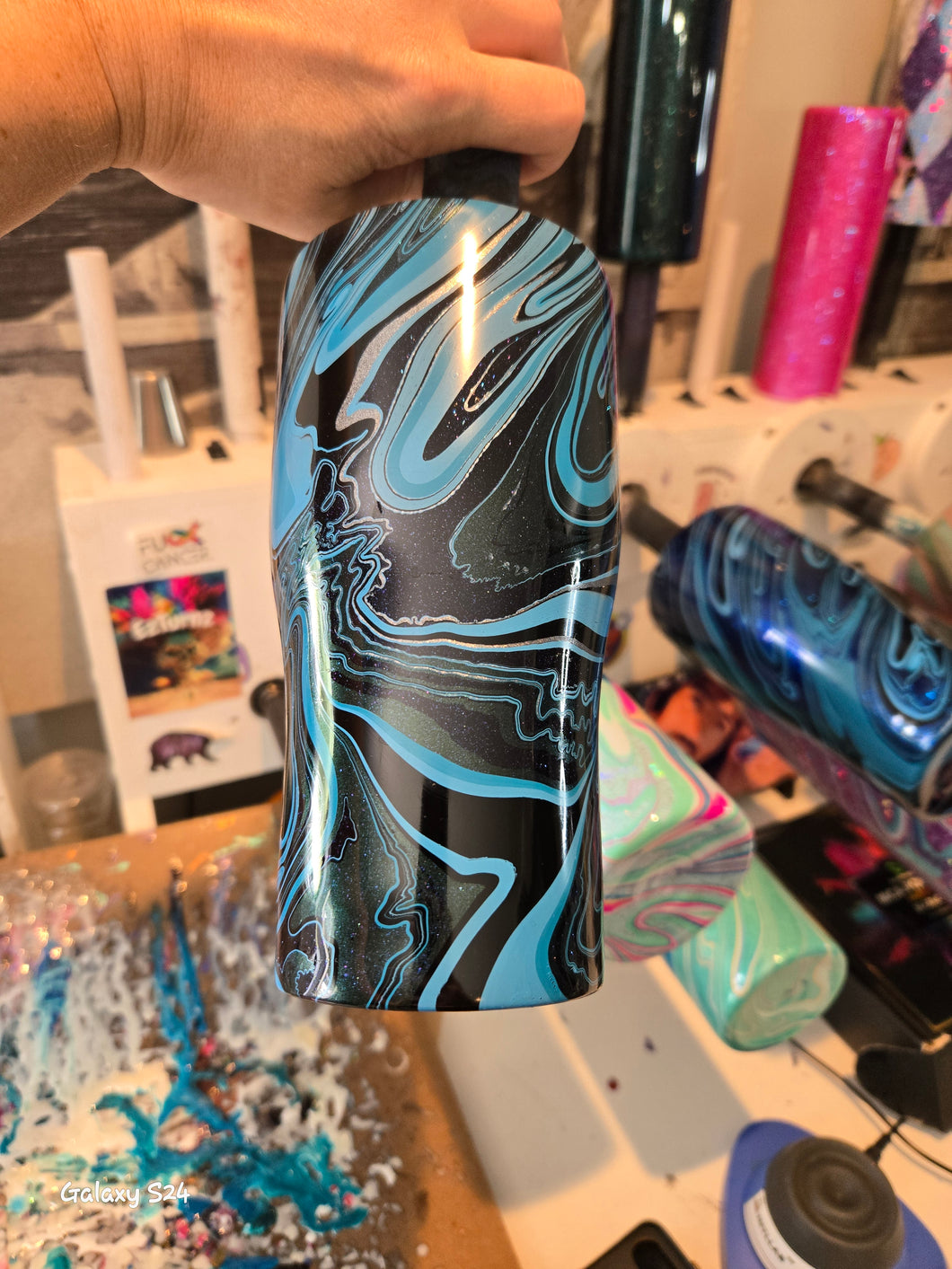 20oz curve - Blue dips