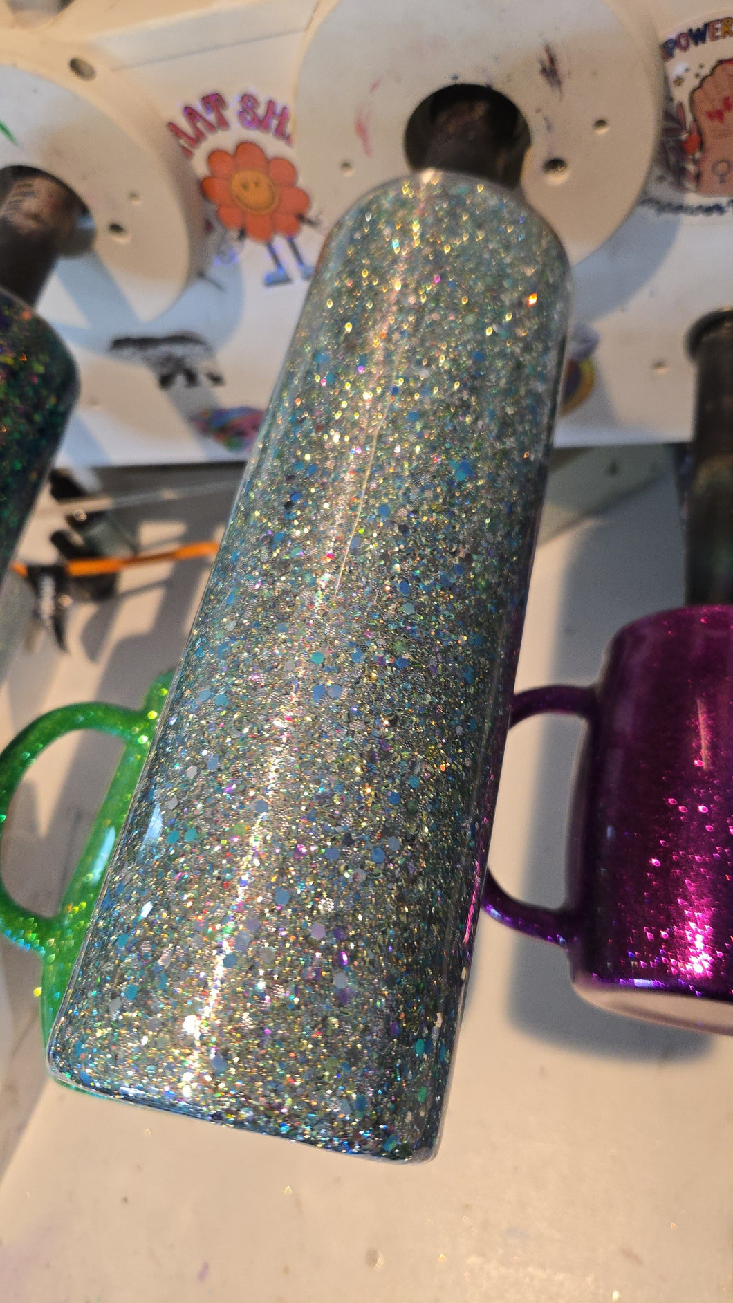 30oz skinny - Glitter base