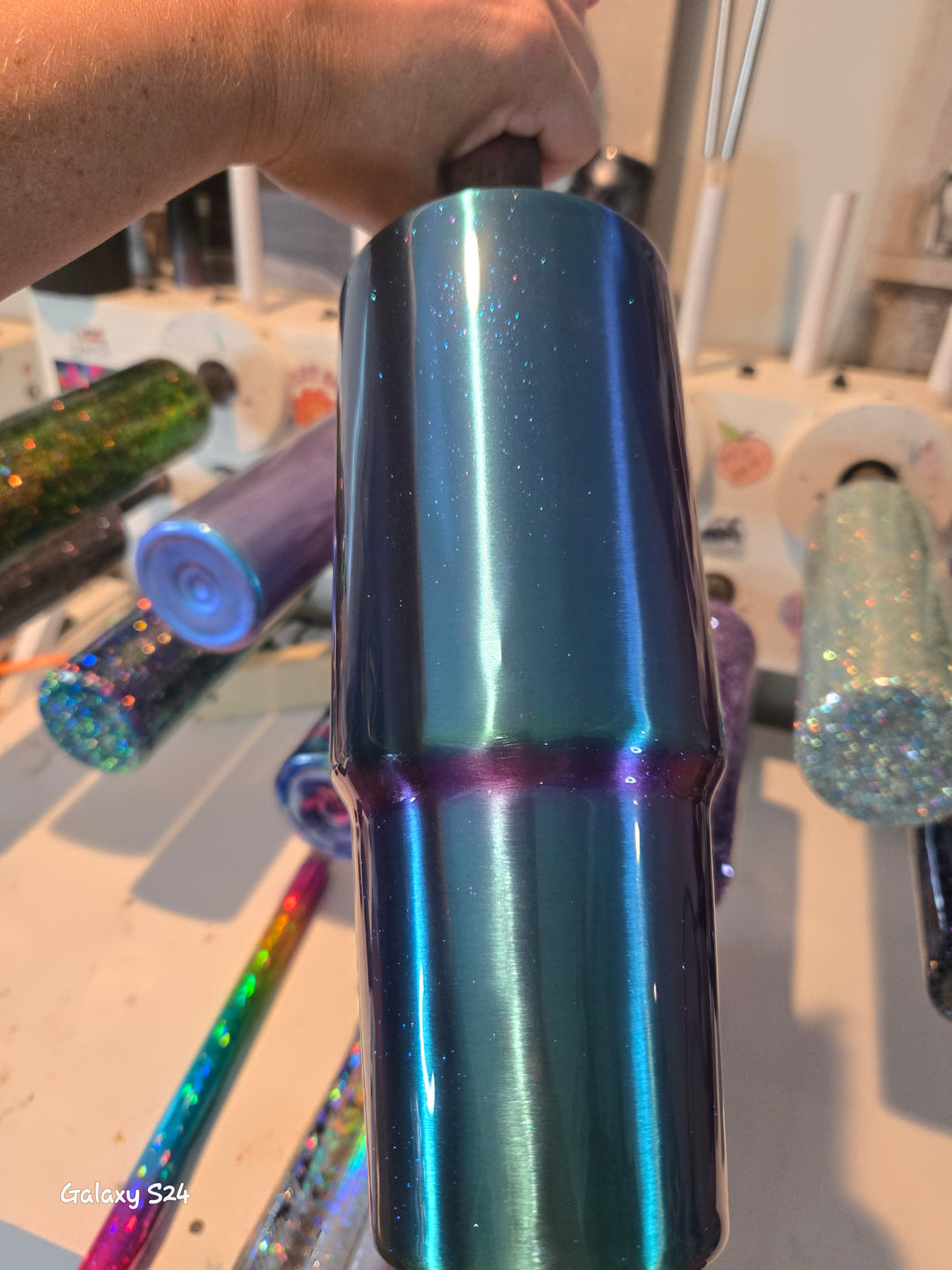 30oz handle - Electric blue