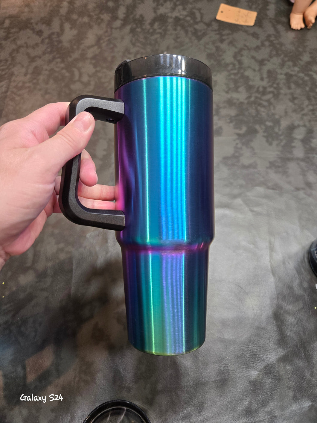 30oz Skinny handle - Electric Blue