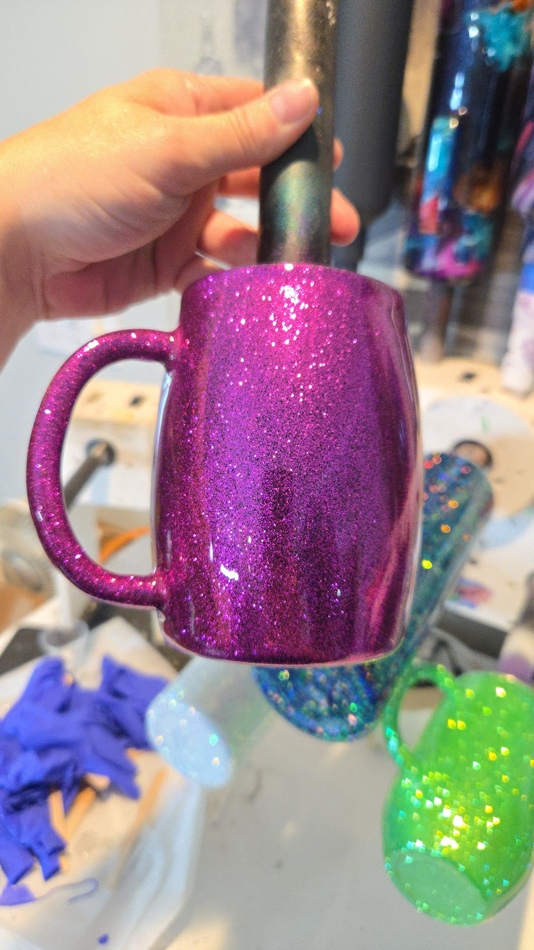 14oz Coffee - Burnished glitter base